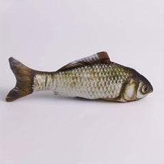 Pet Fish Cat Teaser Plush Toy Interactive Toy - Cat Dog Supply