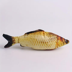 Pet Fish Cat Teaser Plush Toy Interactive Toy - Cat Dog Supply