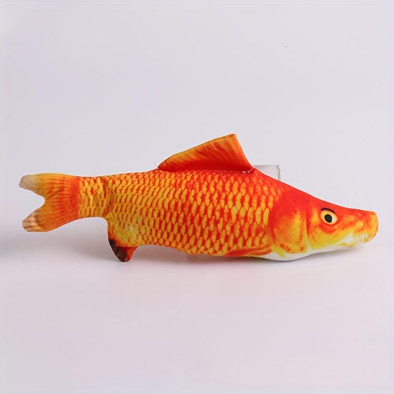 Pet Fish Cat Teaser Plush Toy Interactive Toy - Cat Dog Supply