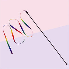 Interactive Cat Rainbow Wand Toy for Most Cats and Kittens