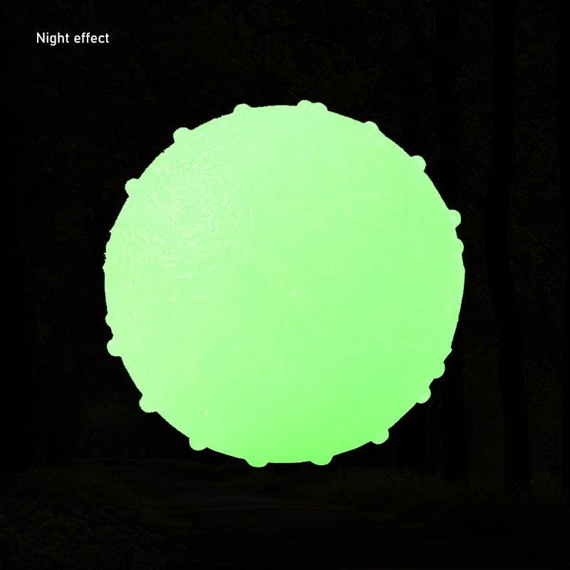 Interactive Glowing Rubber Ball for Dogs - Teeth Cleaning Toy