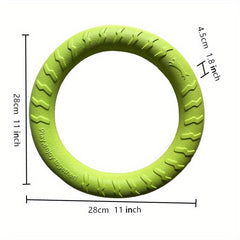 Ring Wear Bit Boredom Flying Disc Toy Dog Training Flight Loops Pet Toys