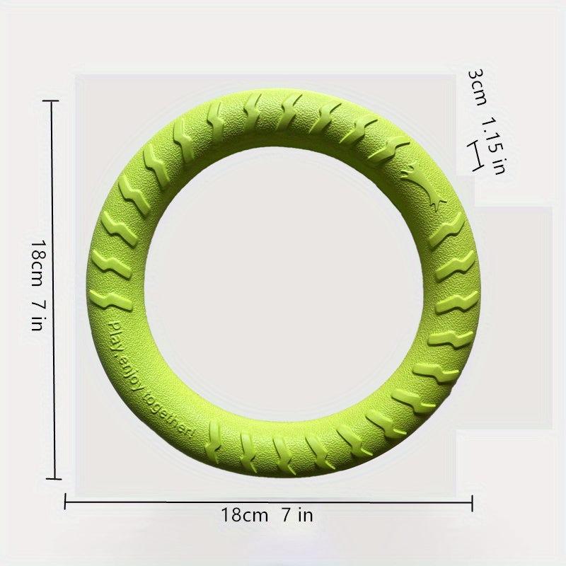 Ring Wear Bit Boredom Flying Disc Toy Dog Training Flight Loops Pet Toys