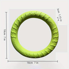 Ring Wear Bit Boredom Flying Disc Toy Dog Training Flight Loops Pet Toys