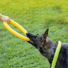 Ring Wear Bit Boredom Flying Disc Toy Dog Training Flight Loops Pet Toys