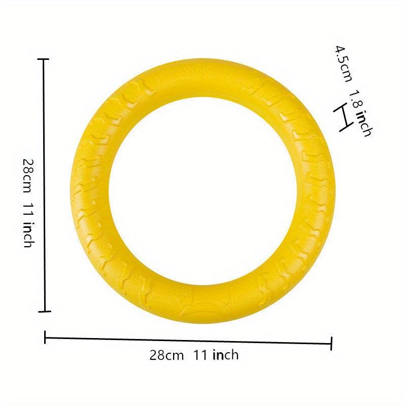 Ring Wear Bit Boredom Flying Disc Toy Dog Training Flight Loops Pet Toys