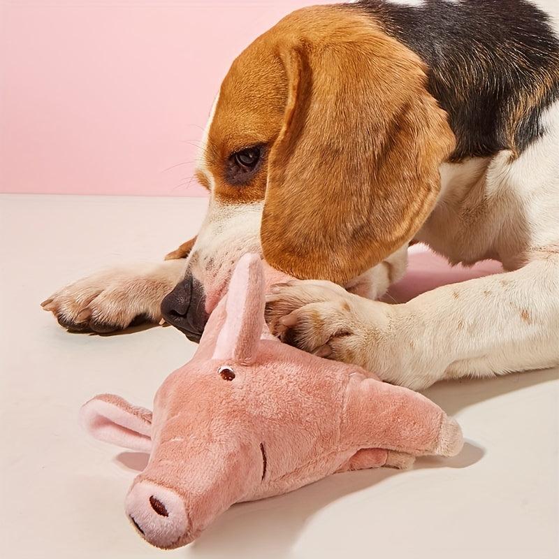 Pig Pet Grinding Teeth Squeaky Plush Toy Durable Chew Toy For Dog