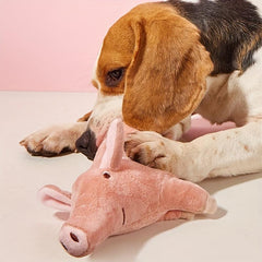 Pig Pet Grinding Teeth Squeaky Plush Toy Durable Chew Toy For Dog