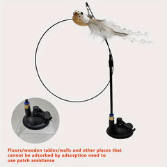 Cat Wand & Feather Teaser With Bell Interactive Toy Set