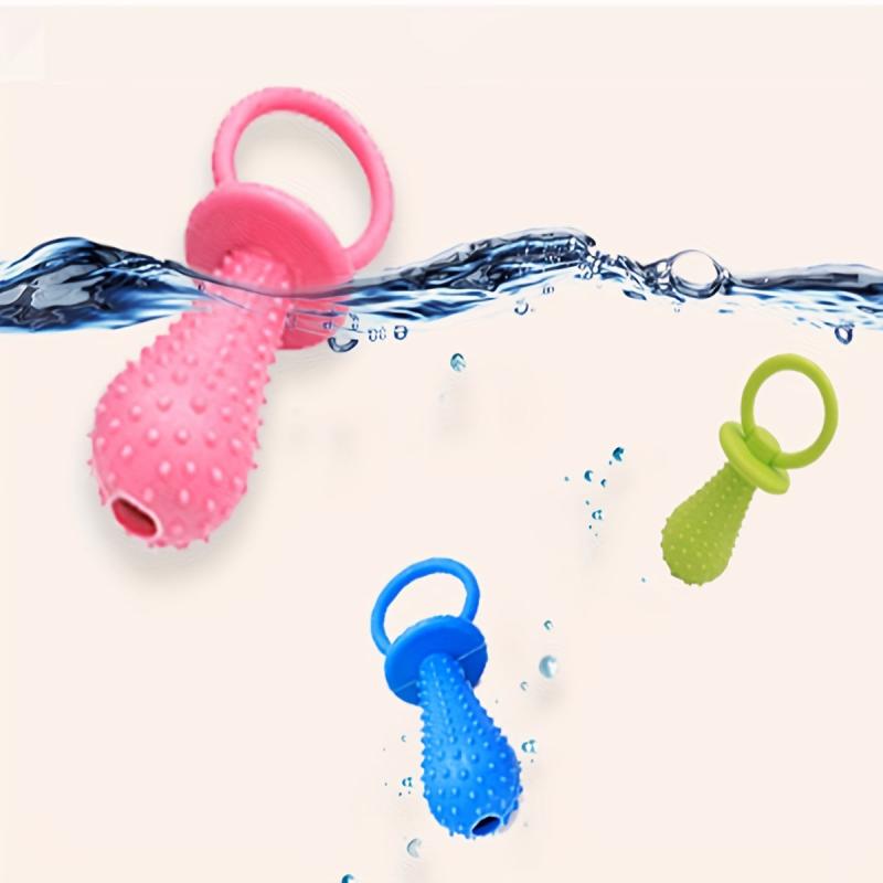Interactive Pet Toy Pacifier with Bell Sound