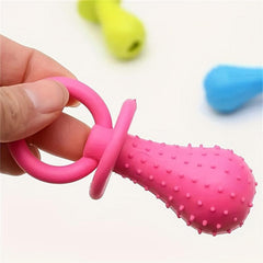 Interactive Pet Toy Pacifier with Bell Sound