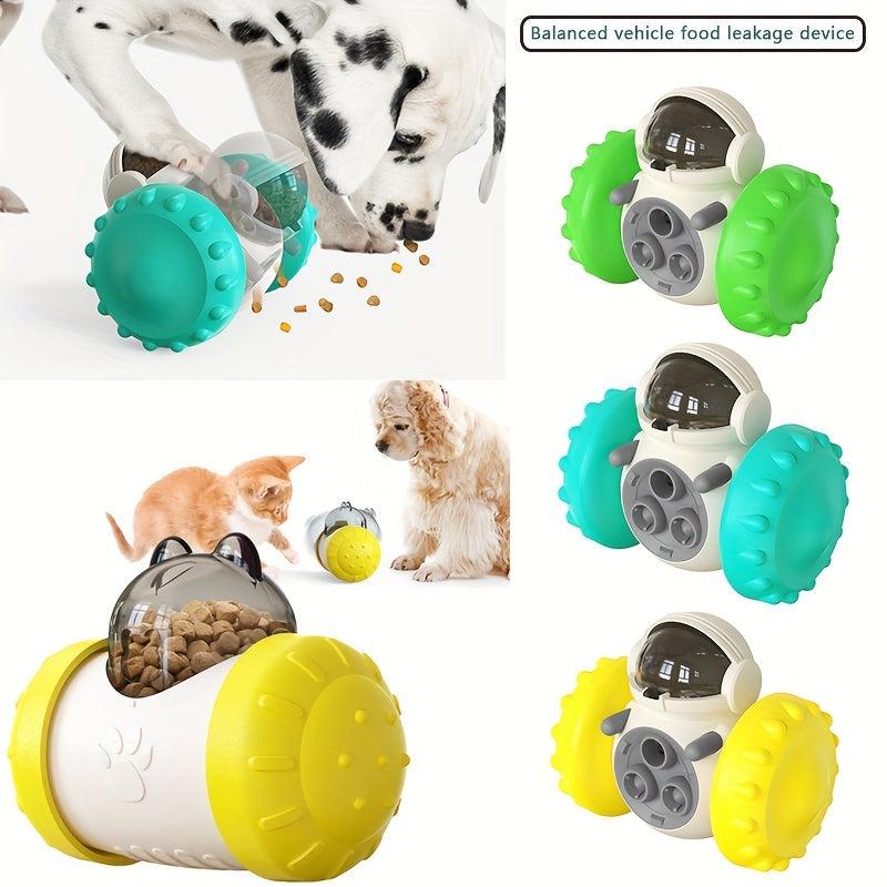 Dog Puzzle Toy Cat Balance Car Slow Leakage Food Feeder