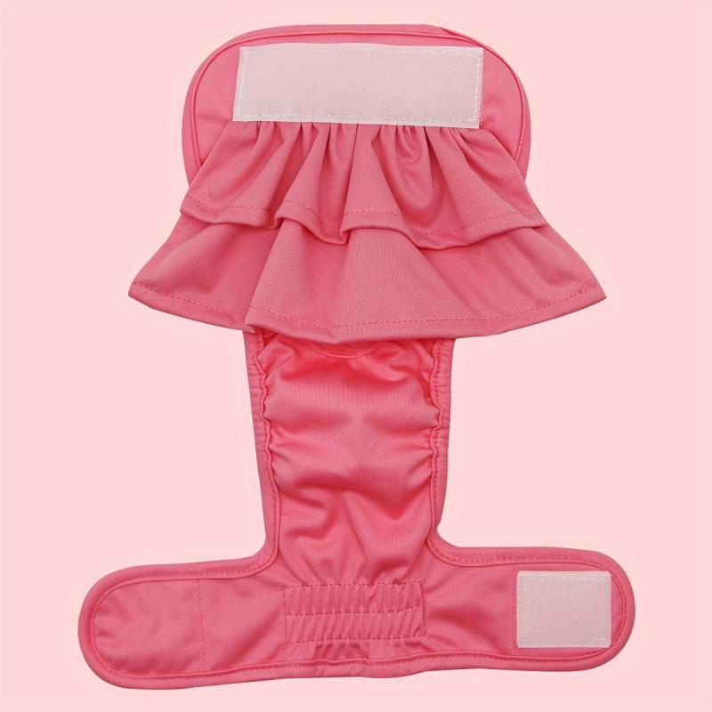 High Absorbency Reusable Dog Diapers with Cartoon Graphics for Girls