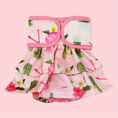 High Absorbency Reusable Dog Diapers with Cartoon Graphics for Girls