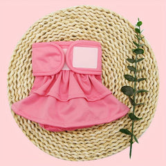 High Absorbency Reusable Dog Diapers with Cartoon Graphics for Girls