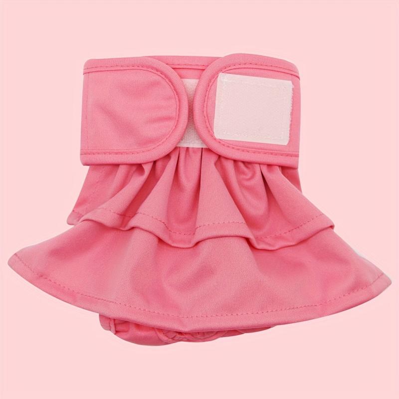 High Absorbency Reusable Dog Diapers with Cartoon Graphics for Girls