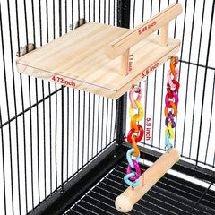 Bird Toy Hamster Toy Parrot Jumping Platform Swing Hammock