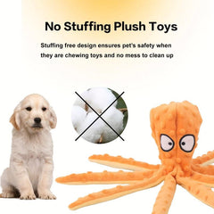 Octopus Squeaky Plush Toy, Durable Chew Toy for Dogs