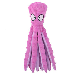 Octopus Squeaky Plush Toy, Durable Chew Toy for Dogs