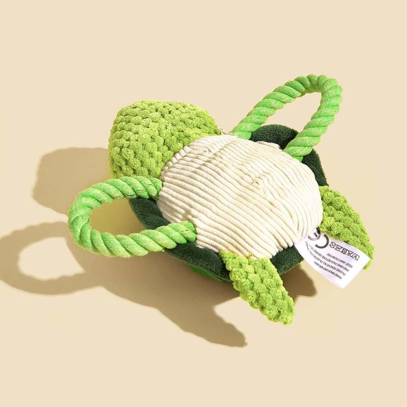 Sea Turtle Dog Chew Toy Interactive Pet Plush Toy For Dogs
