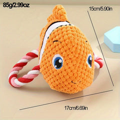 Sea Turtle Dog Chew Toy Interactive Pet Plush Toy For Dogs