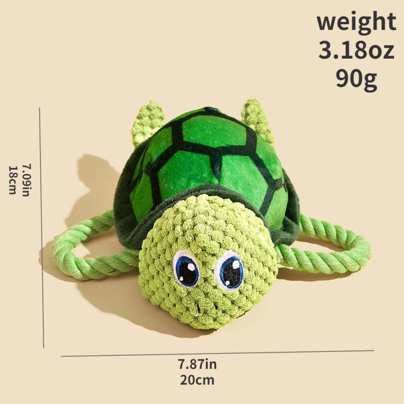 Sea Turtle Dog Chew Toy Interactive Pet Plush Toy For Dogs