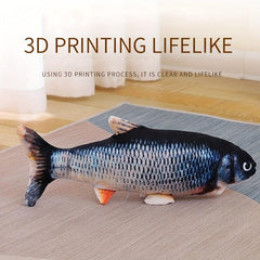 Pet Fish Cat Teaser Toy Interactive Toy for Cat and Dog