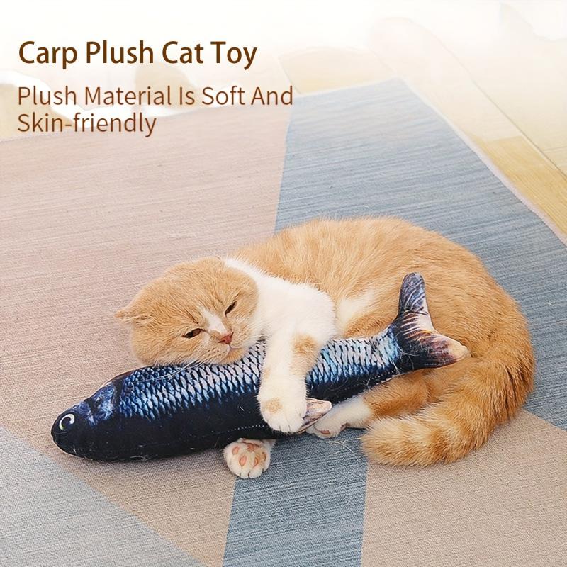 Pet Fish Cat Teaser Toy Interactive Toy for Cat and Dog