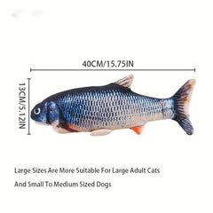 Pet Fish Cat Teaser Toy Interactive Toy for Cat and Dog