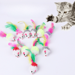 Interactive Cat Toy with Plush Mouse Tail - Kitten Play and Chew Fun