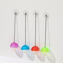 3pcs Suction Cup Bell Random Cat Teaser Hanging Toys