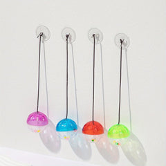 3pcs Suction Cup Bell Random Cat Teaser Hanging Toys