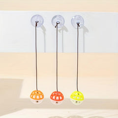 3pcs Suction Cup Bell Random Cat Teaser Hanging Toys