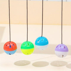 3pcs Suction Cup Bell Random Cat Teaser Hanging Toys