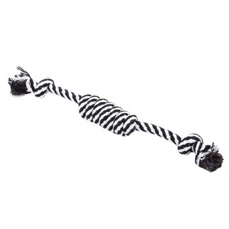 Puppy Dog Pet Toy Cotton Braided Bone Rope Chew Knot Teething Toy
