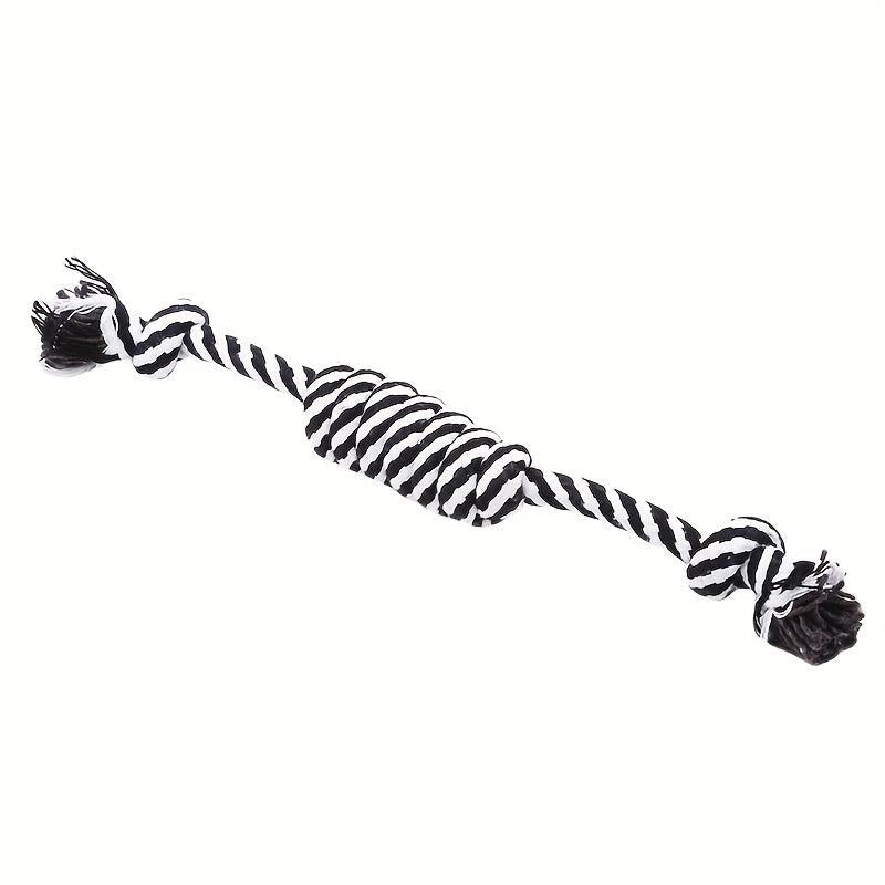 Puppy Dog Pet Toy Cotton Braided Bone Rope Chew Knot Teething Toy