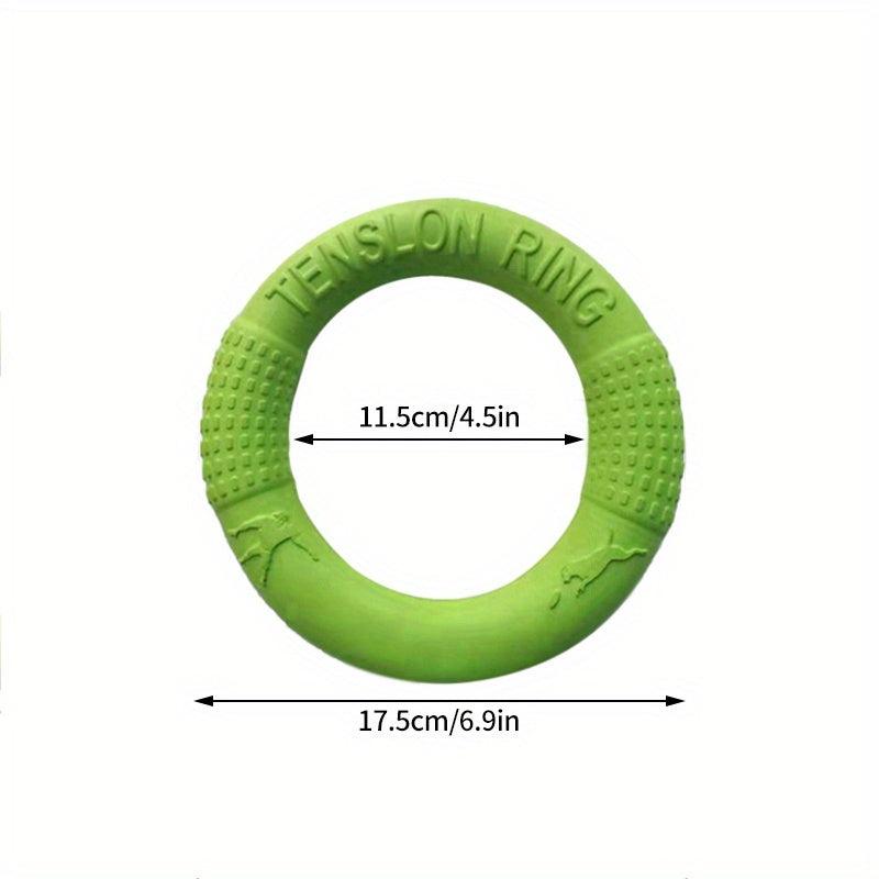 Dog Training Toy Outdoor Flying Disc Ring Interactive Play Tool