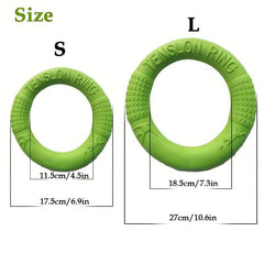 Dog Training Toy Outdoor Flying Disc Ring Interactive Play Tool
