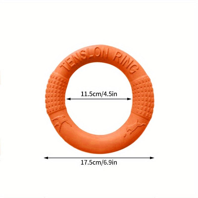 Dog Training Toy Outdoor Flying Disc Ring Interactive Play Tool