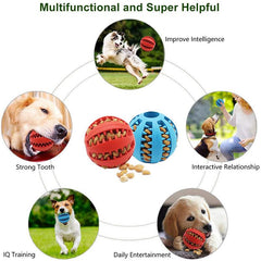 Dog Ball Toys Rubber Chew Toy Interactive Toy