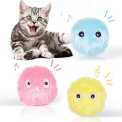 Interactive Cat Teaser Ball Toy with SilverVine Catnip for Indoor Kitten Play