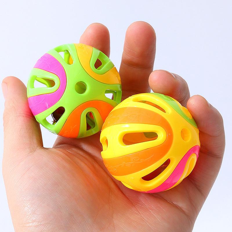 Interactive Cat Toy Balls with Bells - Colorful Accessories