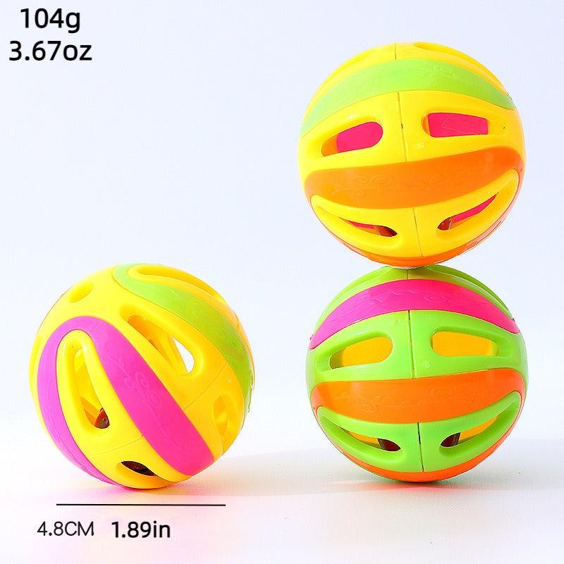 Interactive Cat Toy Balls with Bells - Colorful Accessories