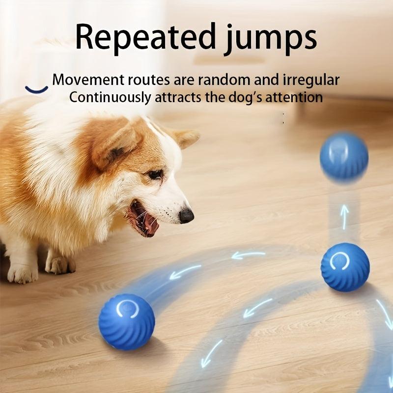 Automatic Rolling Ball Toy Dog Chew Ball Toy Pet Grinding Teeth Toy