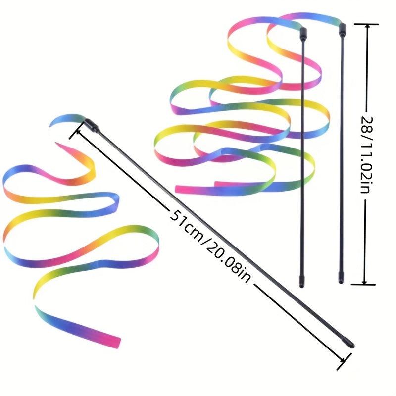 Colorful Teasing Wand for Cats Interactive Toy
