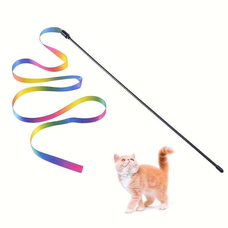 Colorful Teasing Wand for Cats Interactive Toy