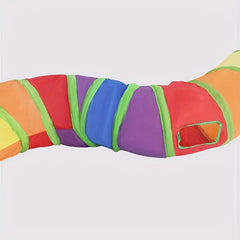 Rainbow Cat Tunnel Toy Cat Tent Drilling Hole Cat Toy