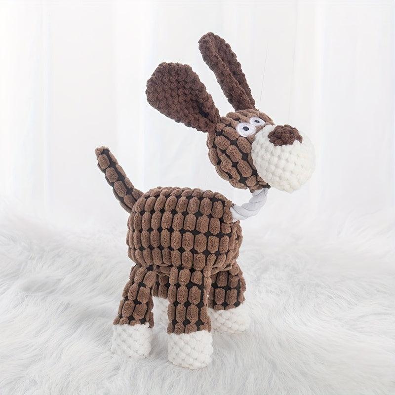 Donkey Pet Teeth Grinding Squeaky Plush Toy for Dog