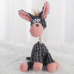 Donkey Pet Teeth Grinding Squeaky Plush Toy for Dog