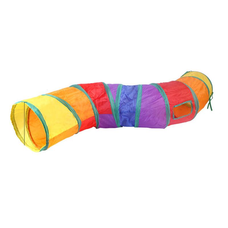 Cat Tunnel Toy With Bell Ball Cat Tent Drilling Hole Cat Toy